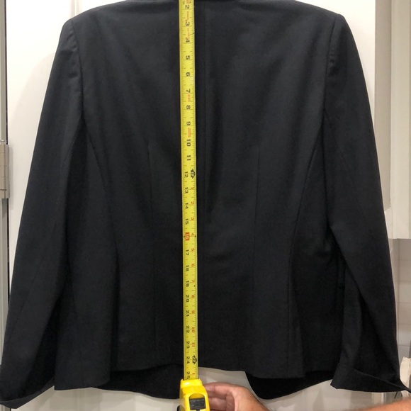 Lafayette 148 NY Black Virgin Wool Blazer Sz 10 - Picture 5 of 7